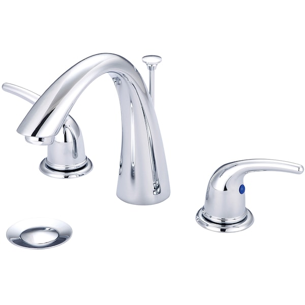 Olympia Faucets Two Handle Widespread Bathroom Faucet, Compression Hose, Chrome, Flow Rate (GPM): 1.2 L-7470 - main